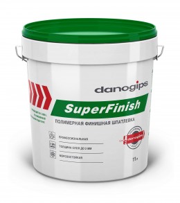 Шпатлёвка финишная готовая Danogips SuperFinish, 18.1 кг