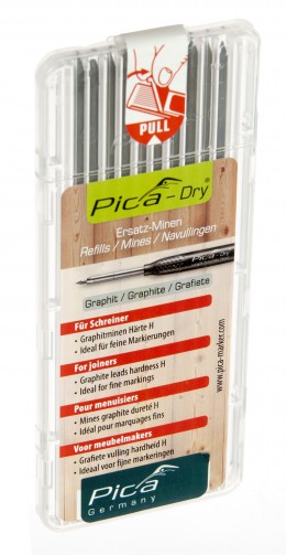 Столярный маркер Pica Dry Hardness особо твёрдые, 10 шт.
