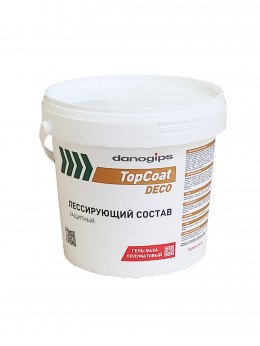 Защитно-декоративный лессирующий состав (гельбаза) Danogips TopCoat Deco 1кг