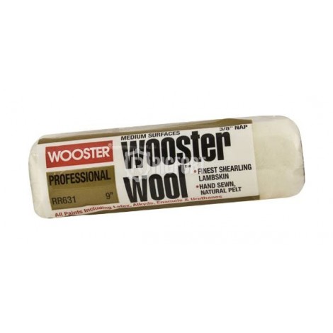 Валик малярный Wooster Wool 229 мм (9"), 100% натуральная шерсть