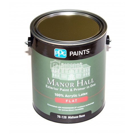 100% Акриловая фасадная краска PPG Manor Hall, для оттенков средней яркости