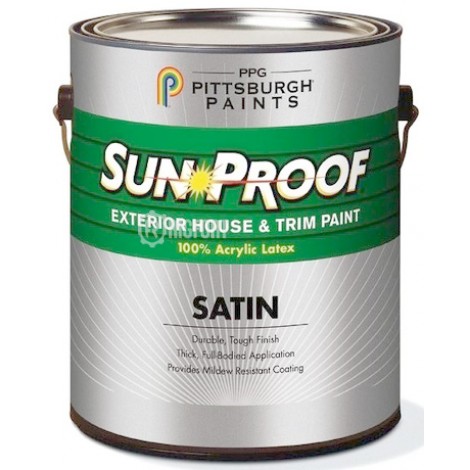Фасадная краска PPG Sun-Proof®,100% акрил, белая/для светлых оттенков