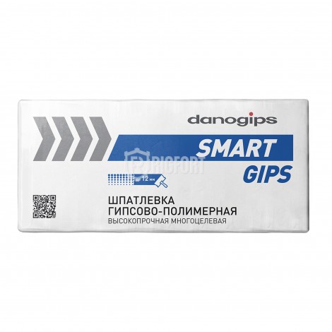 DANOGIPS шпатлевка гипсо-полимерная SmartGips 19 кг.