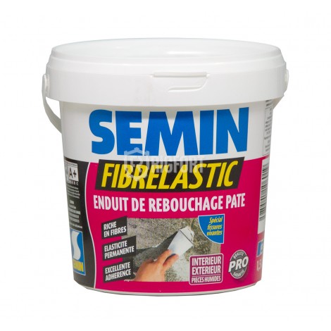 Шпатлёвка Semin Fibrelastic, ремонтная высокоэластичная