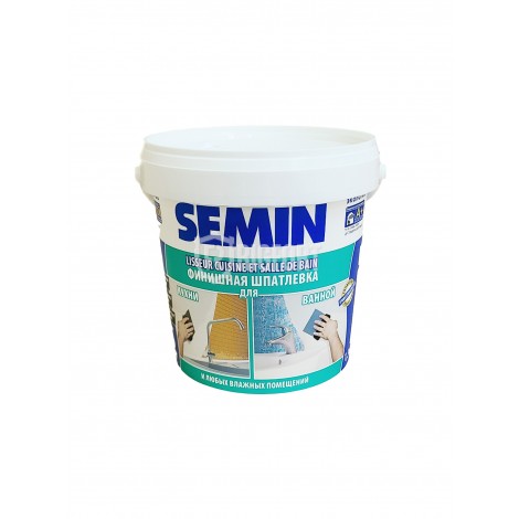 Шпатлевка финишная для кухни и ванной Semin LISSEUR CUISINE ET SALLE DE BAIN 1,5 кг