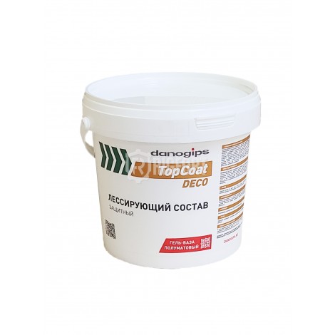 Защитно-декоративный лессирующий состав (гельбаза) Danogips TopCoat Deco 1кг