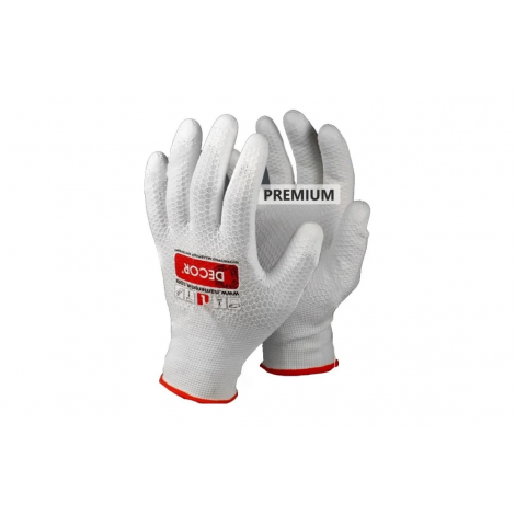 Перчптки пл. DECOR PREMIUM прорезиненные, размер XL (6/600) 507-003 DECOR